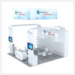 20x20 Trade Show Booth Rental Package 477 - Side View - LV Exhibit Rentals in Las Vegas