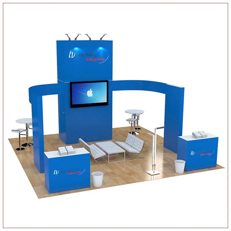 20x20 Trade Show Booth Rental Package 480 - LV Exhibit Rentals in Las Vegas