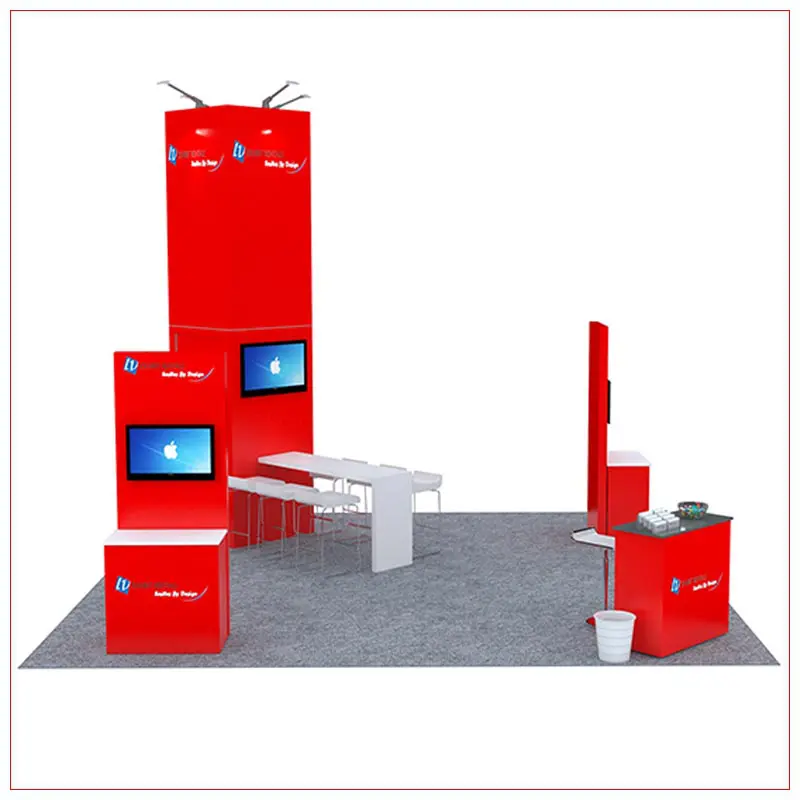 20x20 Trade Show Booth Rental Package 481 - LV Exhibit Rentals in Las Vegas