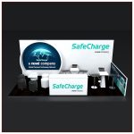 10x20 Trade Show Booth Rental Package 254 - Front View - LV Exhibit Rentals in Las Vegas