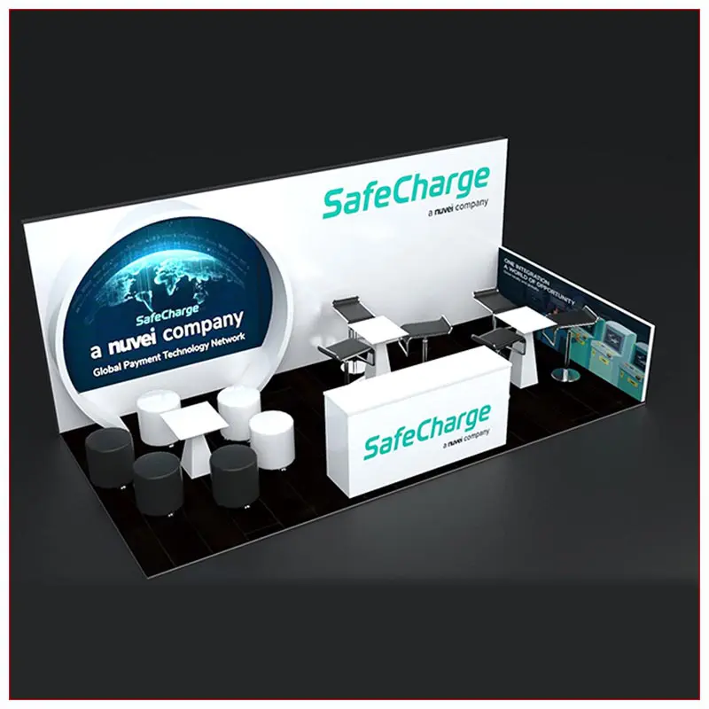 10x20 Trade Show Booth Rental Package 254 - LV Exhibit Rentals in Las Vegas
