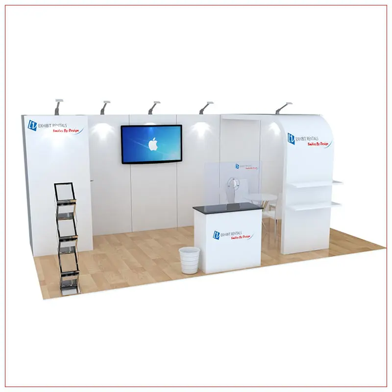 10x20 Trade Show Booth Rental Package 256 - LV Exhibit Rentals in Las Vegas