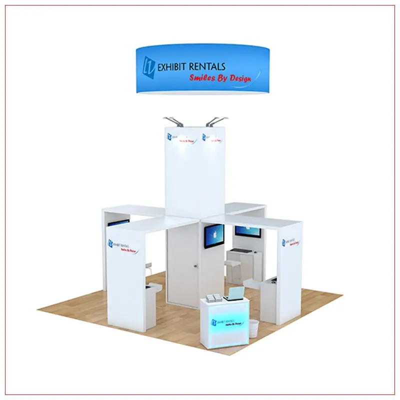 20x20 Trade Show Booth Rental Package 800 - LV Exhibit Rentals in Las Vegas