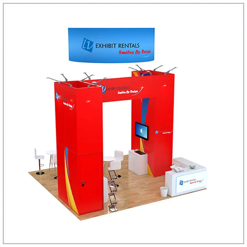 20x20 Trade Show Booth Rental Package 498 - LV Exhibit Rentals in Las Vegas