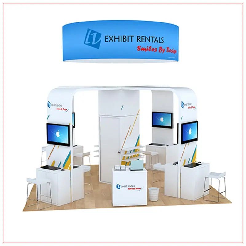 20x20 Trade Show Booth Rental Package 804 - LV Exhibit Rentals in Las Vegas