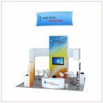 20x20 Trade Show Booth Rental Package 807 - Front View - LV Exhibit Rentals in Las Vegas