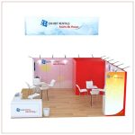 20x20 Trade Show Booth Rental Package 808 - Side View - LV Exhibit Rentals in Las Vegas