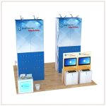 20x20 Trade Show Booth Rental Package 812 - Front View - LV Exhibit Rentals in Las Vegas