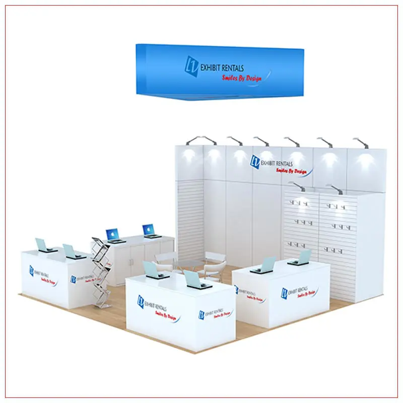 20x20 Trade Show Booth Rental Package 814 - LV Exhibit Rentals in Las Vegas