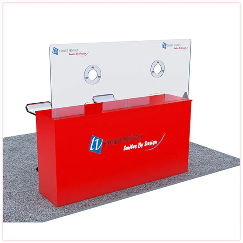 Covid 19 Prevention Counter Rental Package CV01 - LV Exhibit Rentals in Las Vegas