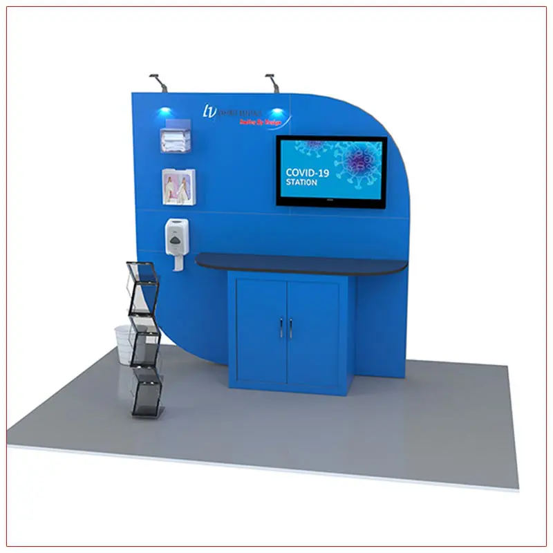 Covid 19 Prevention Kiosk Rental Package CV01 - LV Exhibit Rentals in Las Vegas