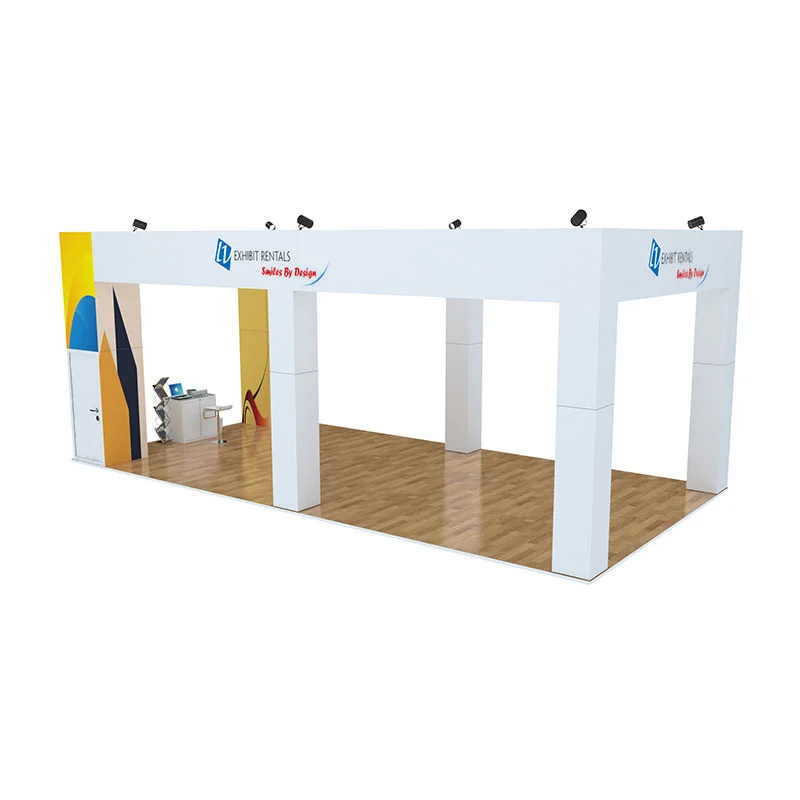 20x40 Trade Show Booth Rental Package 606 - LV Exhibit Rentals in Las Vegas 01