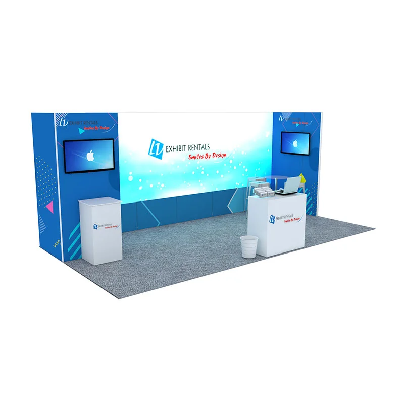 10x20 Trade Show Booth Rental Package 278 - LV Exhibit Rentals in Las Vegas 01
