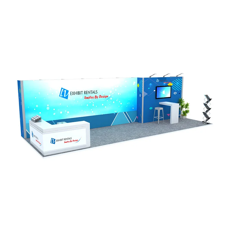 10x30 Trade Show Booth Rental Package 325 - LV Exhibit Rentals in Las Vegas 01