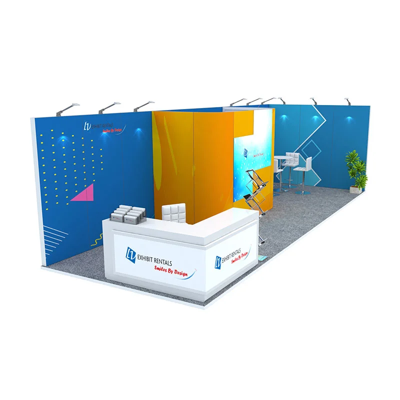 10x30 Trade Show Booth Rental Package 326 - LV Exhibit Rentals in Las Vegas 01
