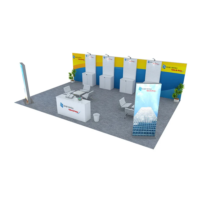 20x30 Trade Show Booth Rental Package 533 - LV Exhibit Rentals in Las Vegas 01