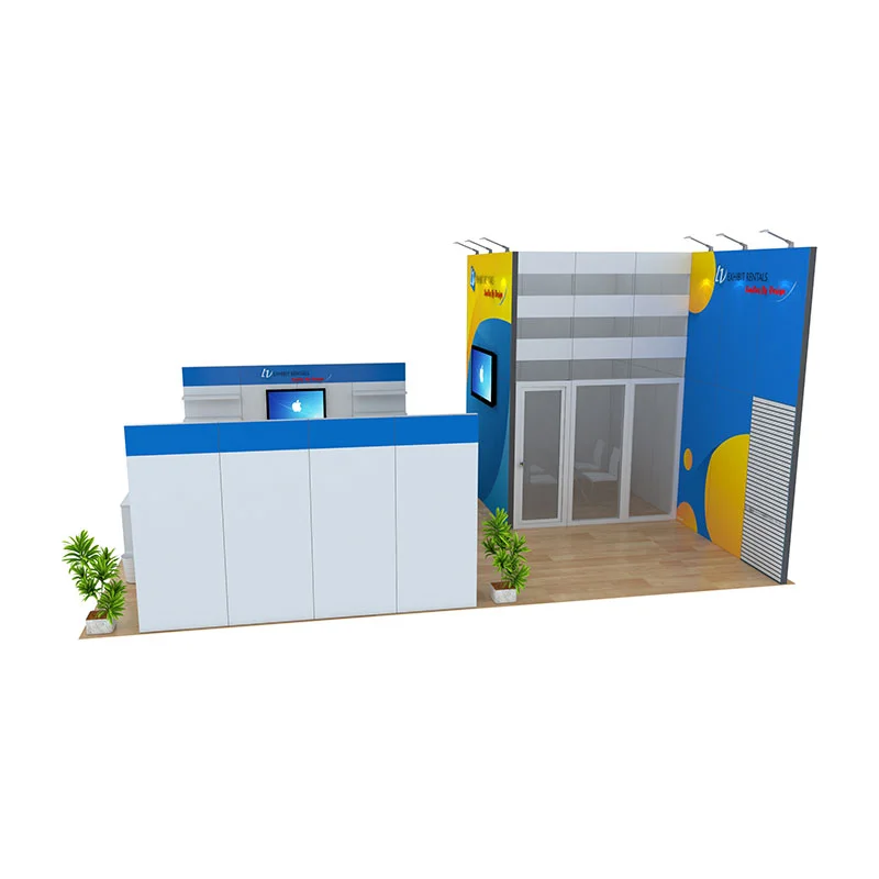20x30 Trade Show Booth Rental Package 534 - LV Exhibit Rentals in Las Vegas 01
