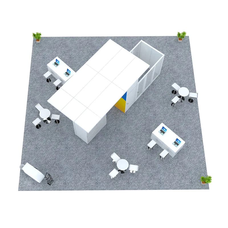 40x40 Trade Show Booth Rental Package 1601 - LV Exhibit Rentals in Las Vegas 01