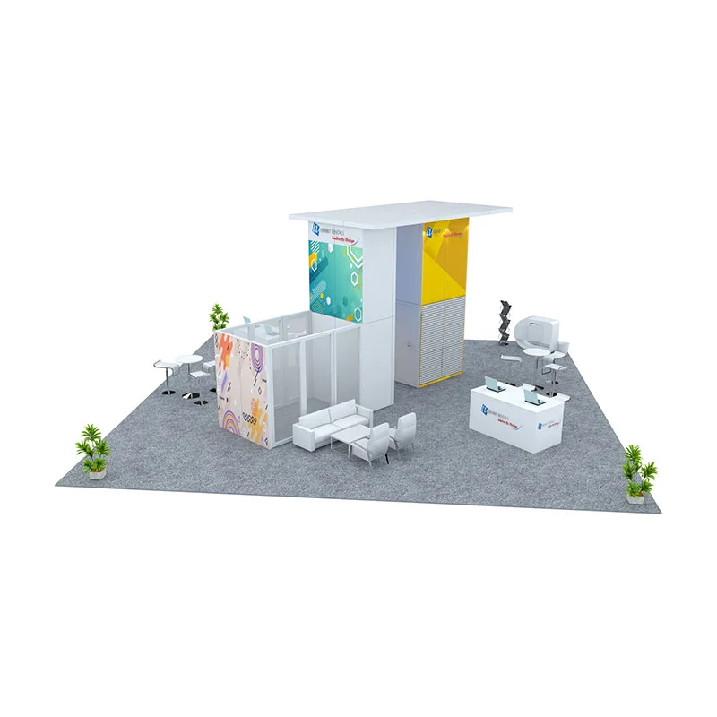 40x40 Trade Show Booth Rental Package 1601 - LV Exhibit Rentals in Las Vegas 08