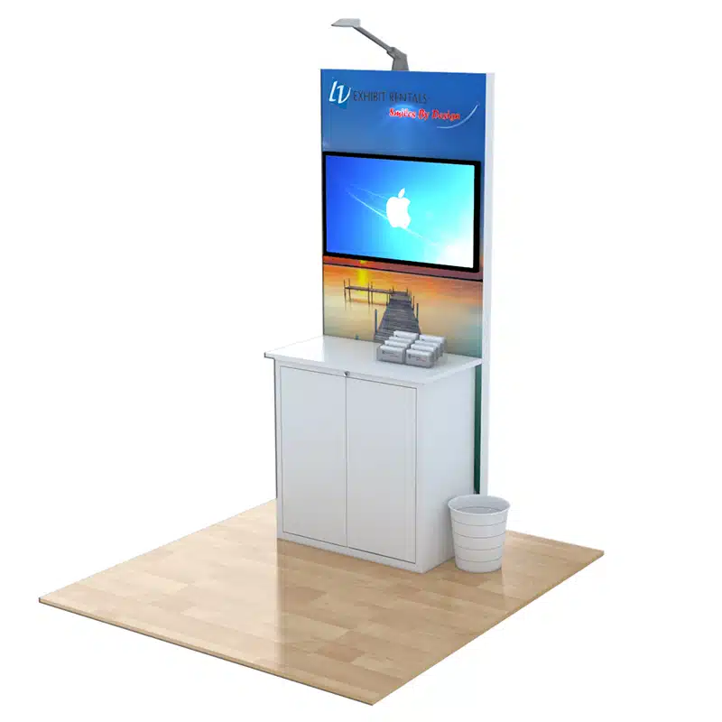 Trade Show Kiosk Rental Package K10- LV Exhibit Rentals in Las Vegas