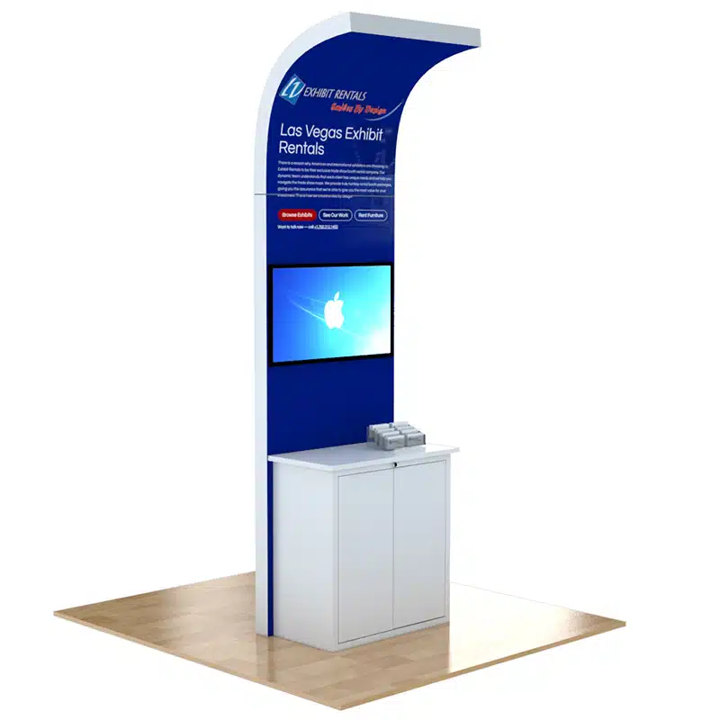 Trade Show Kiosk Rental Package K9 - LV Exhibit Rentals in Las Vegas