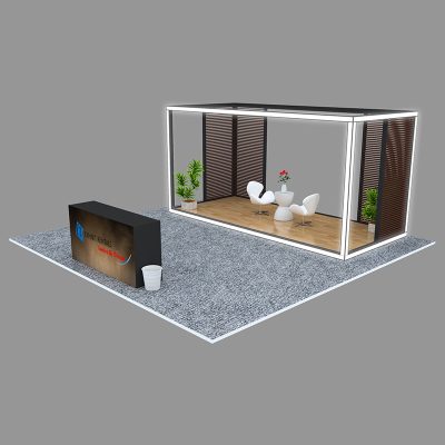 10x20 Exhibit LEDline with Louvres