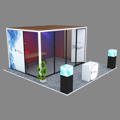 20x20 Lourves, Light Box and LED Video