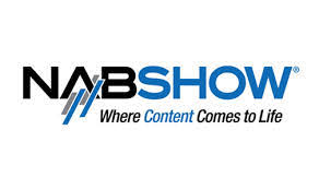NAB Show logo with bold black letters 'NAB' next to the word 'Show' in bright blue, placed on a white background with the tagline 'Where Content Comes to Life' underneath, representing the National Association of Broadcasters annual event.