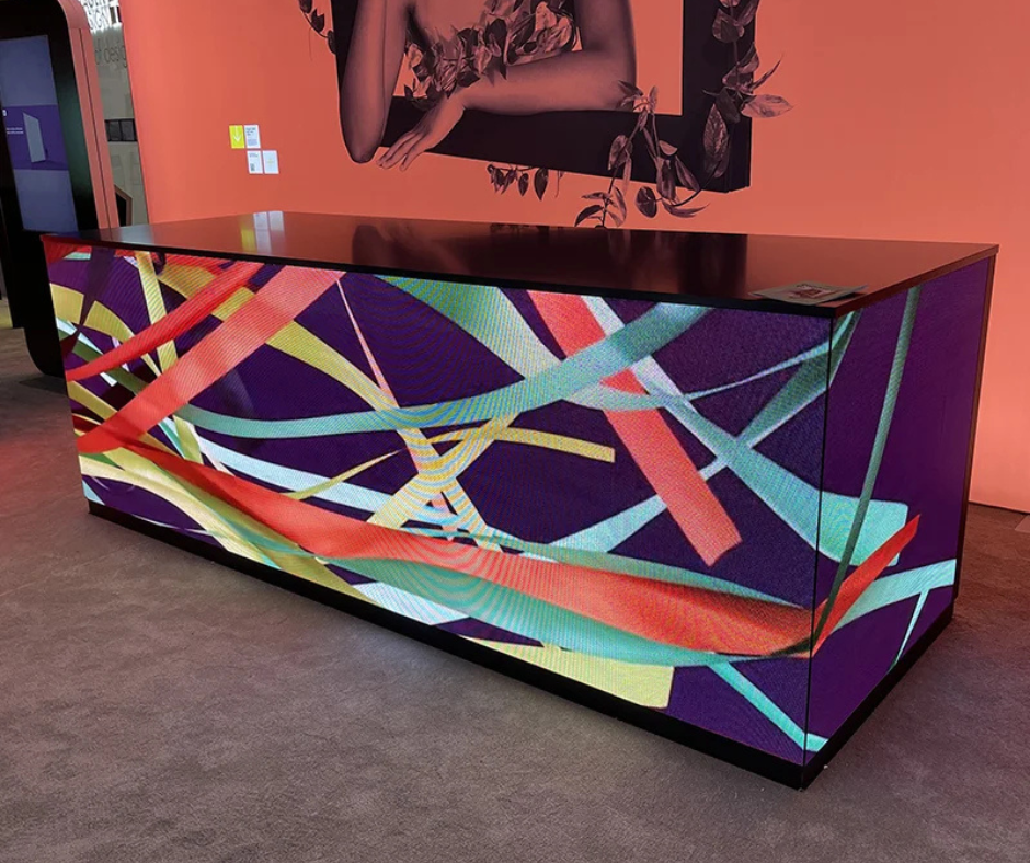 exhibition led display counter