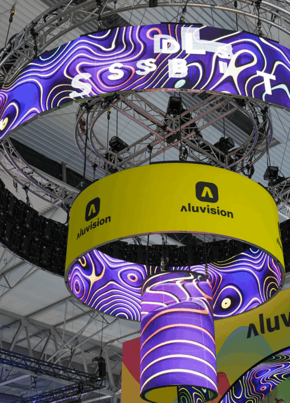 circular hanging led sign