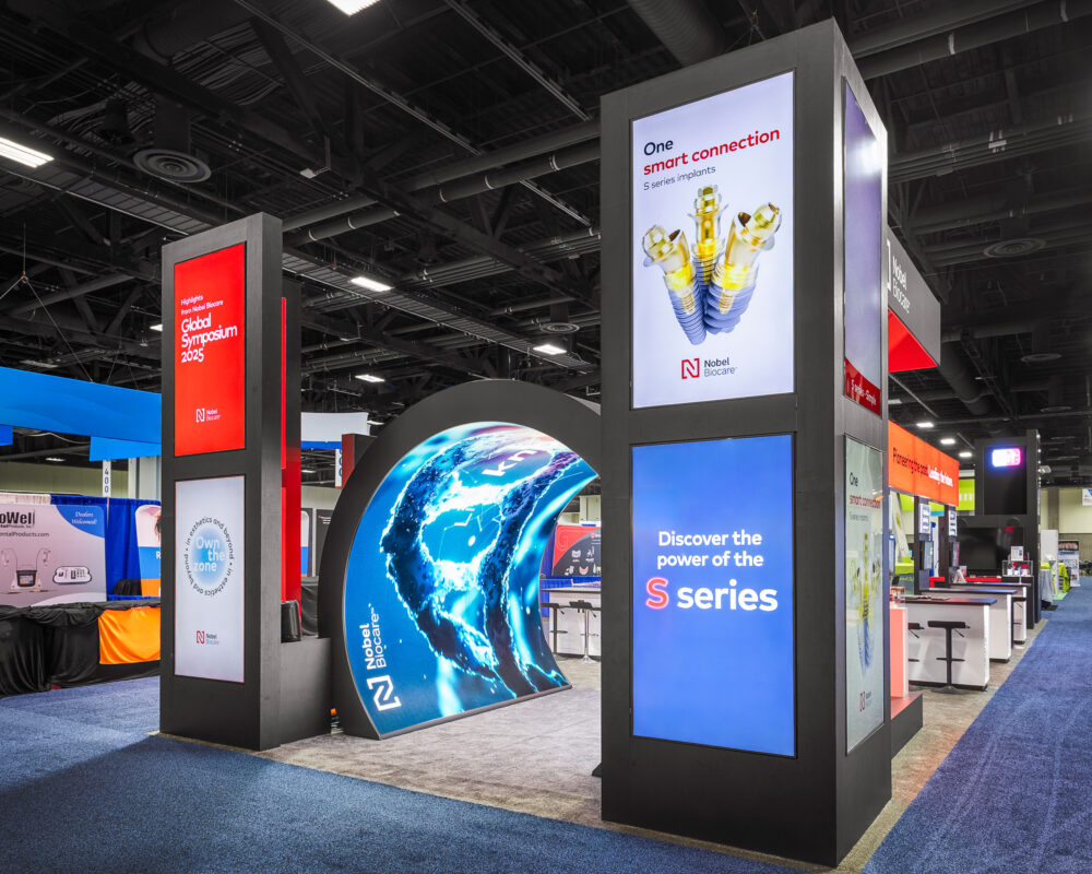trade show display rentals with LED tiles