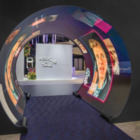 trade show booth at ahip