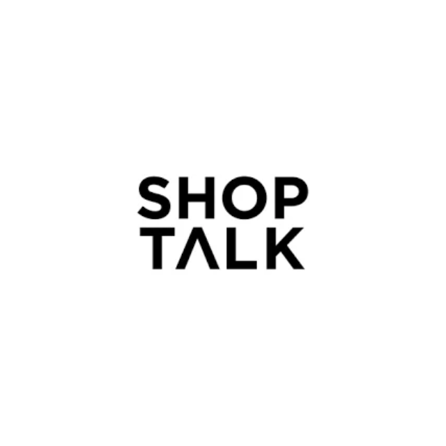 shop talk trade show logo