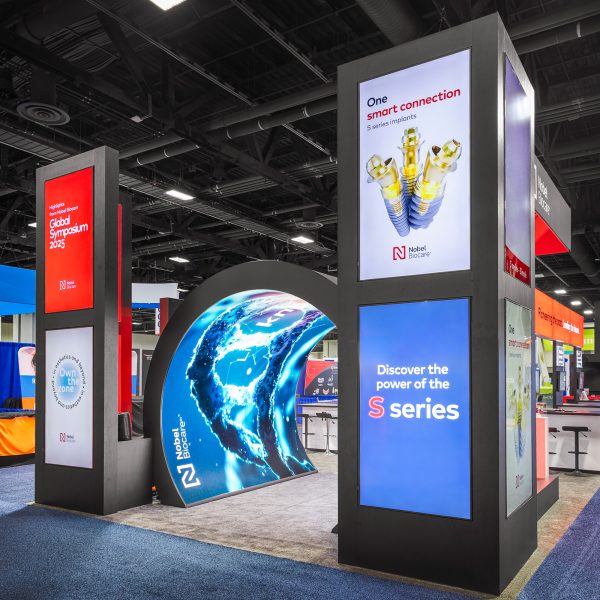 trade show display rentals with LED tiles