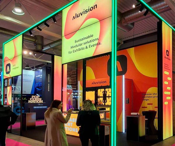 straight led edge lighting for trade show booth