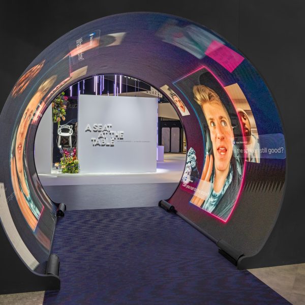 trade show booth at ahip