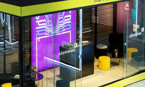 led shipping container display alternative