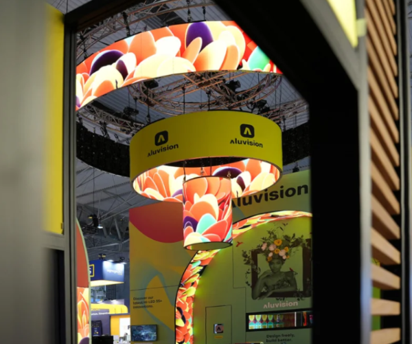 led hanging sign for trade shows